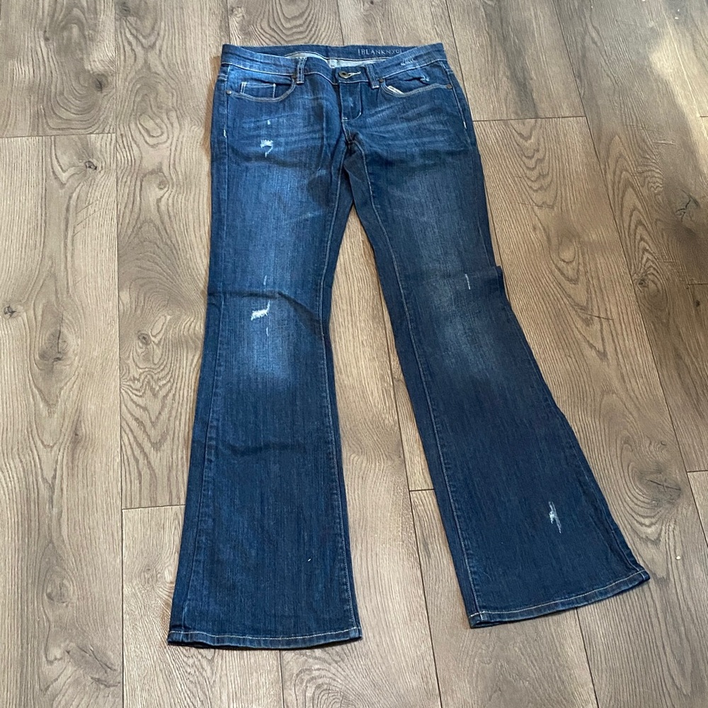 Blank NYC Dark Blue Flare Jeans